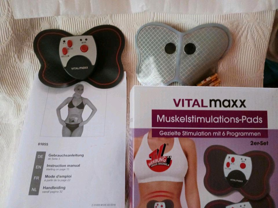 Vitalmaxx Muskelstimulationspads mit 6 Programmen in Wolfsburg