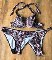 TOP * Hunkemöller Push-Up Bikini lila schwarz 38 / 80A * TOP Ludwigslust - Landkreis - Ludwigslust Vorschau