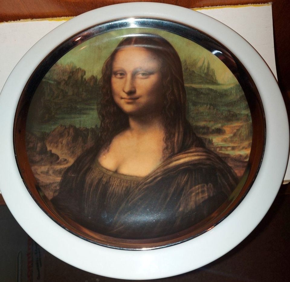 Mona Lisa Porzellanteller. 0 € Versand!!!!!!! Sammler-Zierteller. in Asbach