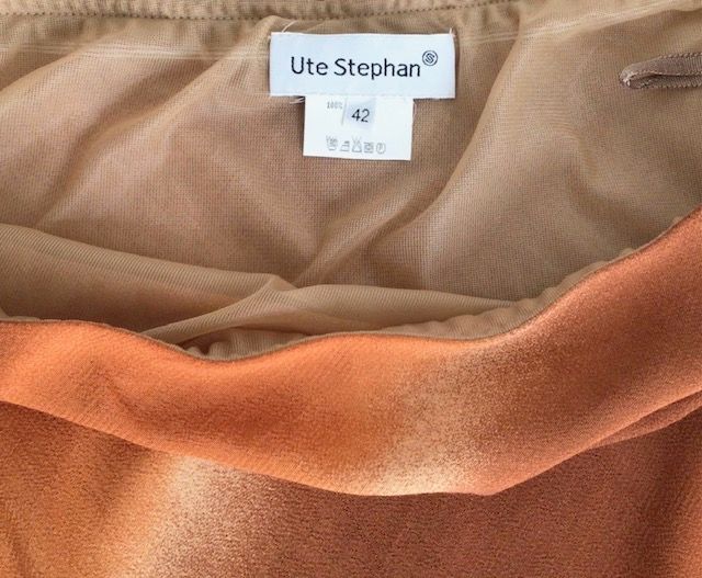 2-tlg. Kleid, Maxirock, Top, Ute Stephan, Gr. 40(38), beige/braun in Leipzig