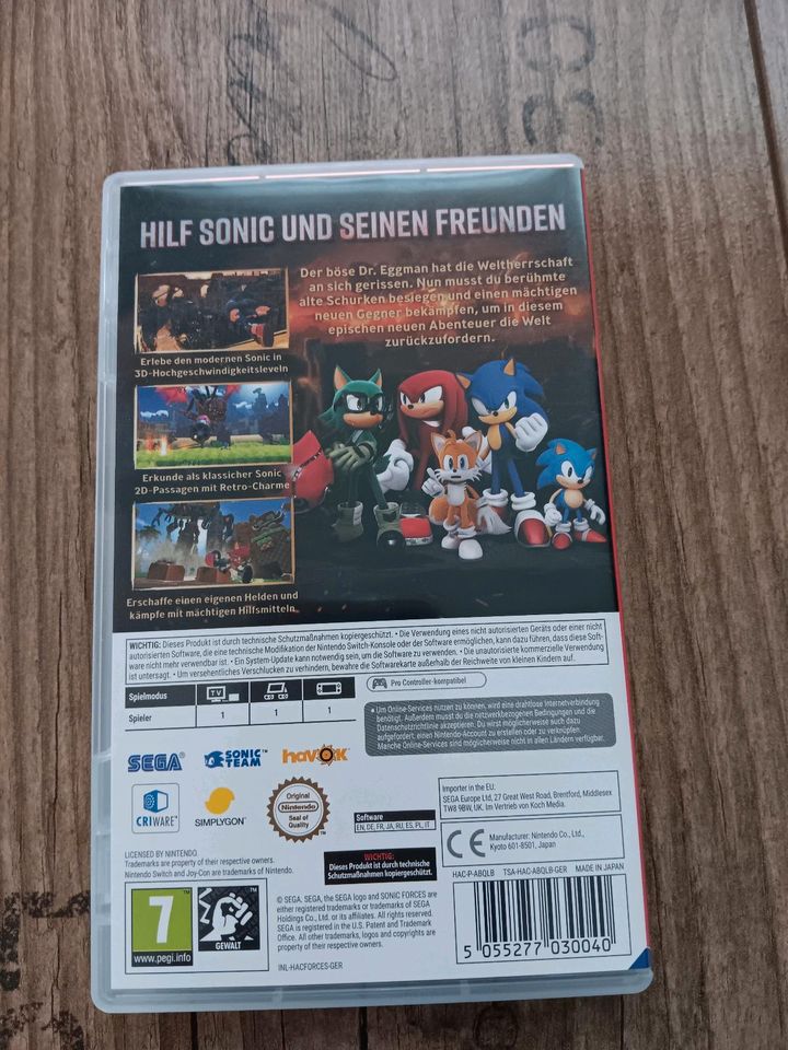 Nintendo Switch Sonic Force in Jahnsdorf