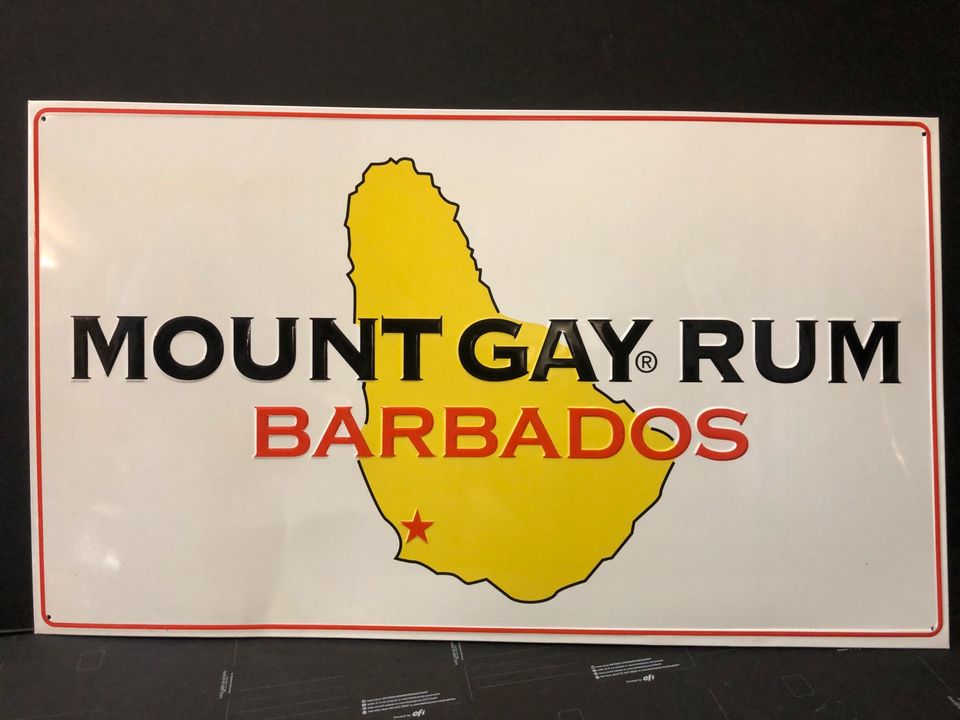 Mount Gay Rum NEU Blechschild mit Prägung 61 x 35,5 cm Bardesign in Neuss