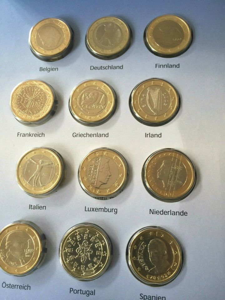 Die offiziellen 1 Euros der 12 EURO-Länder (NEU) in Monheim am Rhein