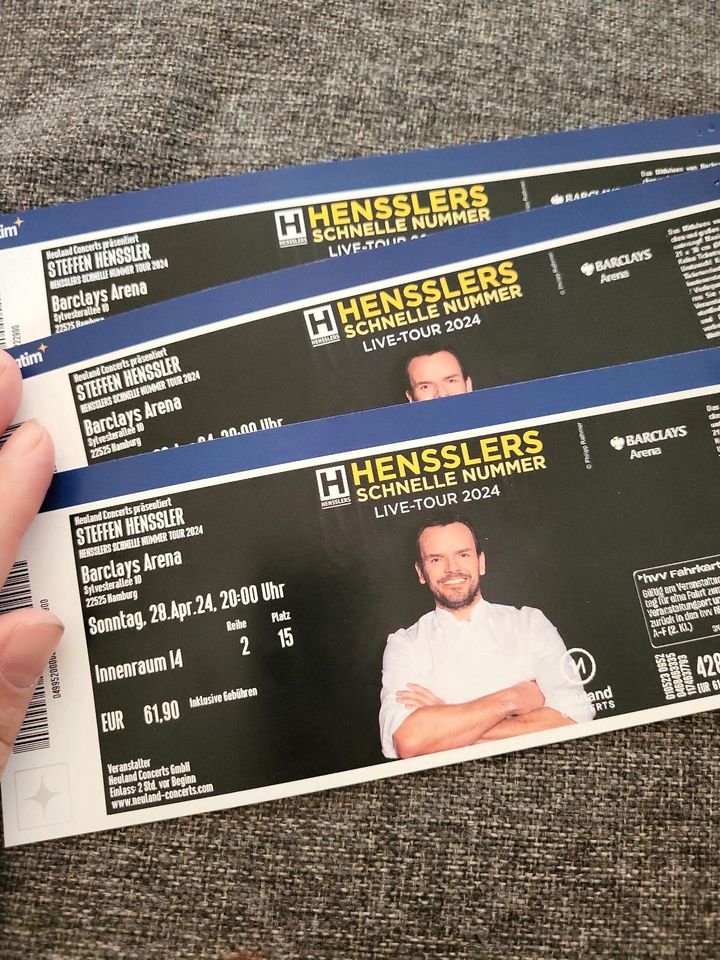 Steffen Henssler Tickets Hamburg 2.Reihe in Süderbrarup