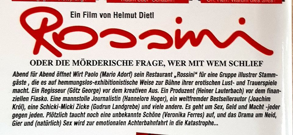 4 VHS: Schtonk, Rossini, No way out, Die Nackte Kanone.UNBENUTZT! in Remshalden