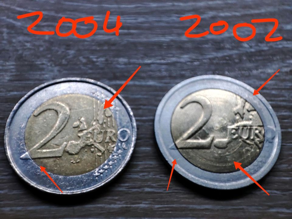 !!!Sehr Selten!!!2 Euro Münze Fehlprägung der Extraklasse in Kleve