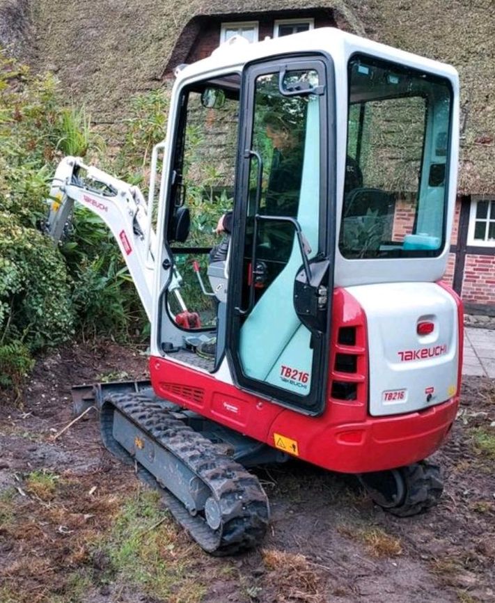 Minibagger Takeuchi TB 216 Powertilt Miete in Osterholz-Scharmbeck