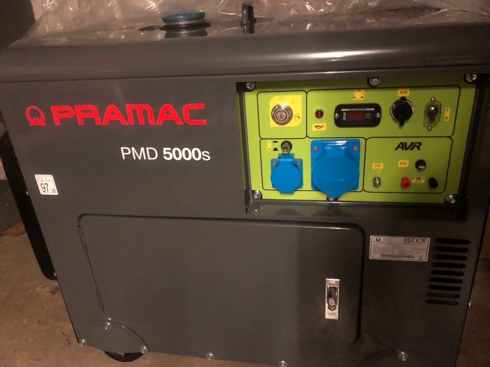 Pramac Diesel Aggregat PMD 5000S Stromerzeuger 230V 50 Hz in Niederfüllbach