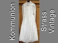 Kleid Kommunion festlich weiß Strass vintage Bayern - Bernhardswald Vorschau