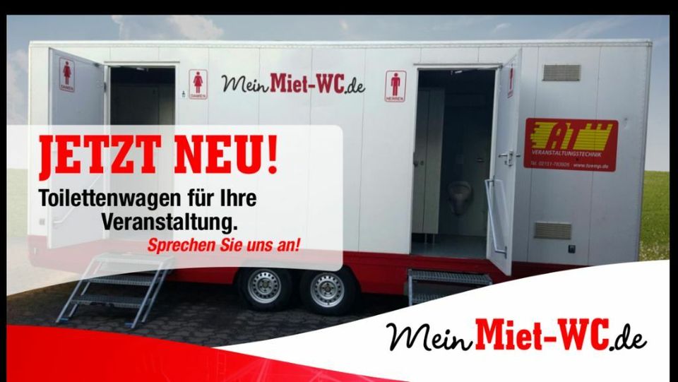 Toilettenwagen Exklusiv zu vermieten! WC Wagen, Toilettenanhänger in Neukirchen-Vluyn