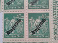 Deutsches Reich Dienstm. MiNr. 77, 13 x Freimarke 40 Mark ungebr. Baden-Württemberg - Großbottwar Vorschau