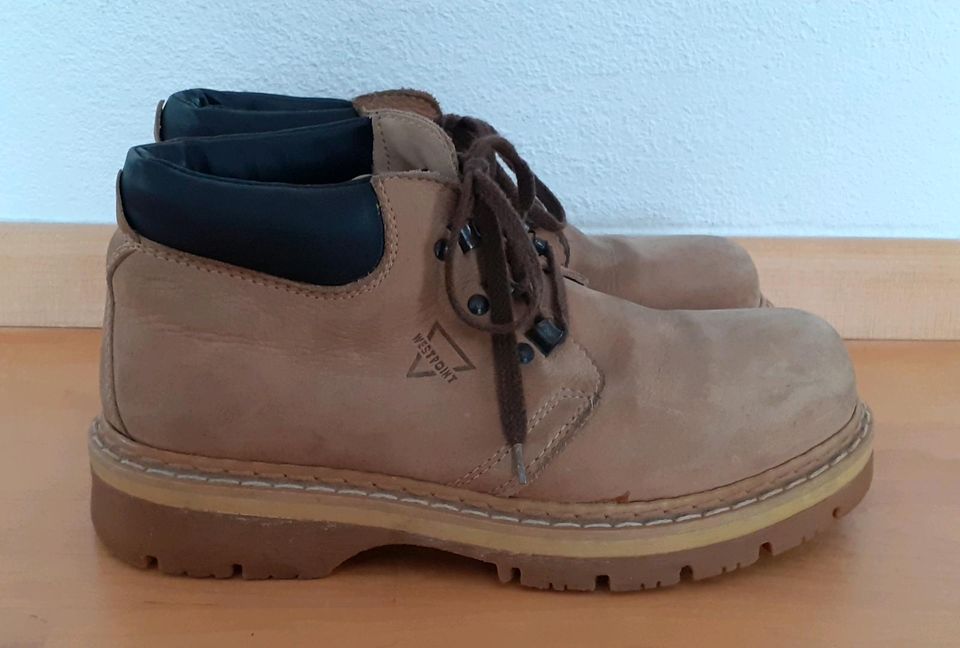 Boots Stiefel Schuhe von Westpoint Gr. 37 in Leder gefüttert in Weitnau