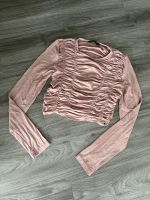 Bershka crop Shirt gerafft Rose Bayern - Schweinfurt Vorschau