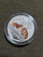 2 Oz Silber Lunar Maus 2020 color Australien Bayern - Aindling Vorschau