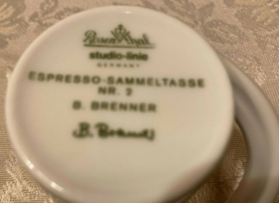 Set Rosenthal Espresso Sammeltasse Nr. 2 in Nittenau