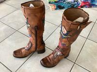 BIKER LEDER STIEFEL, GR. 37 MADE IN ITALY Bayern - Pegnitz Vorschau
