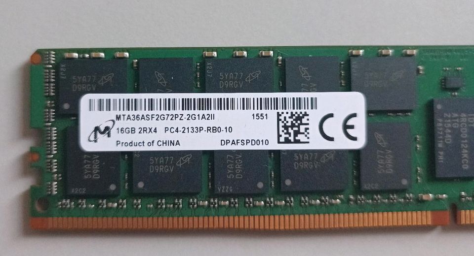 16 GB DDR4 PC4-2133 ECC Reg Server RAM! in Frankfurt am Main