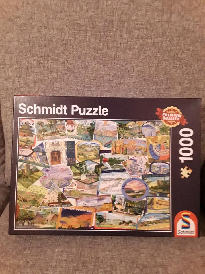 Puzzle Schmidt 1000 Teile Reisesticker in Berlin