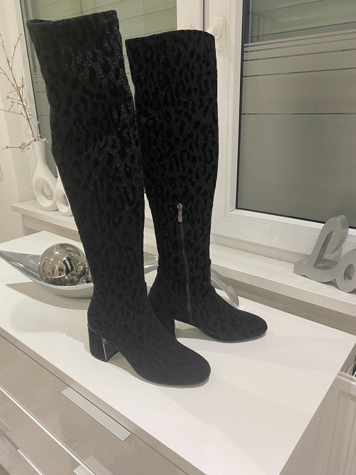 Café Noir Stiefel schwarz Gr. 39 wie Neu in Rheinbrohl