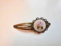 Haarspange Haarschmuck mit gestickter Rose handmade Berlin - Mitte Vorschau