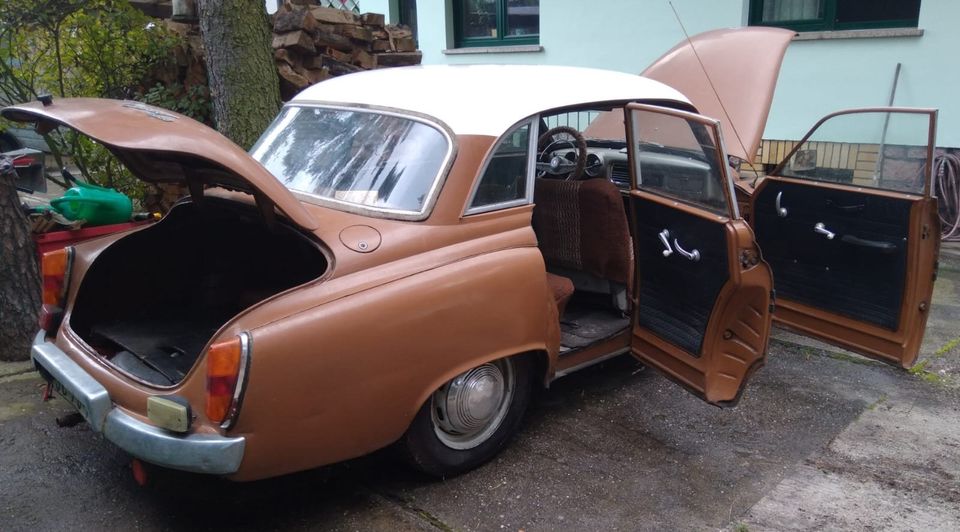 Wartburg 311/0 Limousine Bj60 mit Brief IFA DDR biberbraun in Muldestausee