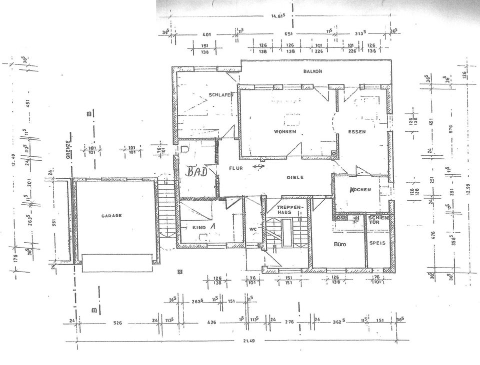 Großzügige u. gepflegte 4-Zimmer-Obergeschoss-Wohnung mit EBK u. Garage (Ref. 0001517) in Kinding