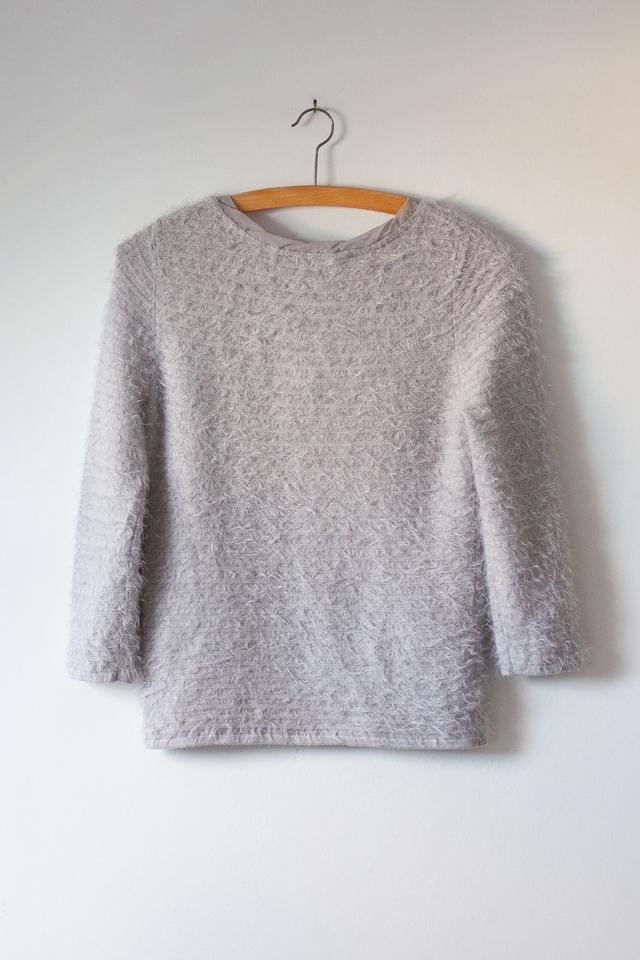 COAST Pullover Gr. XS silber grau Viskose 3/4 Arm flauschig in Frankfurt am Main