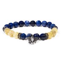 Mala-Armband Armband Lapislazuli/Rutilquarz mit Ganesha Kreis Pinneberg - Barmstedt Vorschau