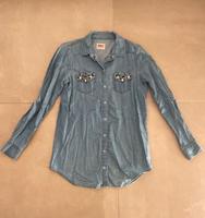 Jeans Bluse Only Gr 36 mit Strasssteinen Hessen - Erlensee Vorschau
