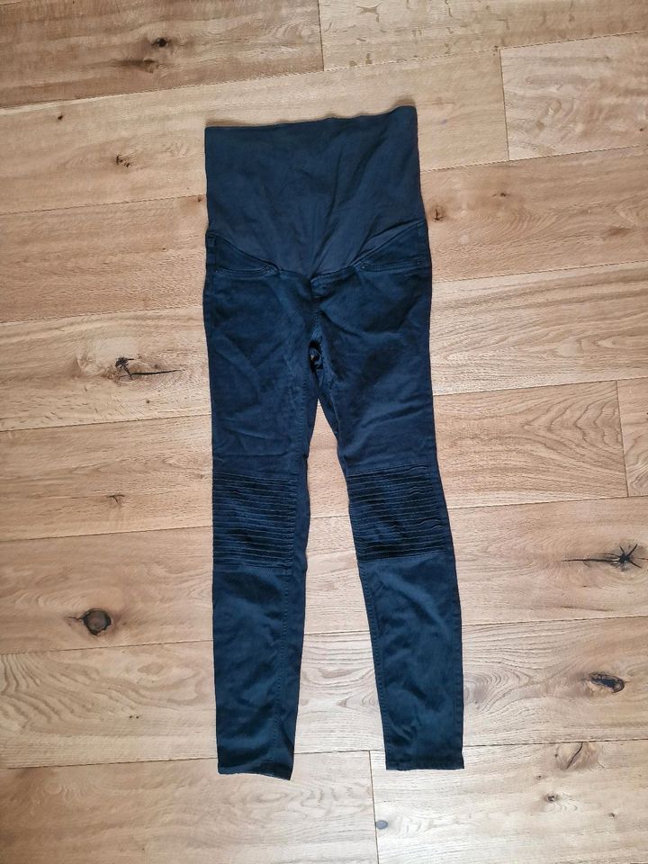 H&M Mama Umstandshose Jeans Umstandskleidung schwarz grau Gr S 36 in Naunhof