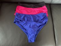 NEU Bikinihose hoher Schnitt Raffung schwarz pink blau XL 42 44 Bayern - Diedorf Vorschau