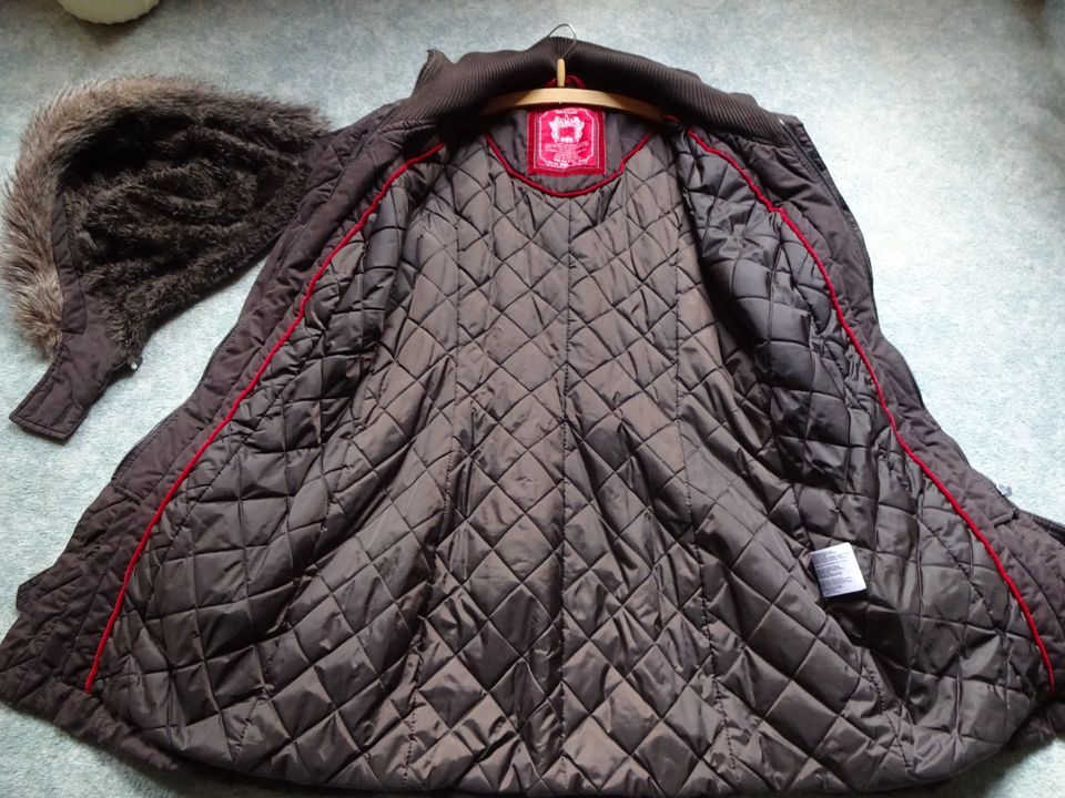 EDC Esprit Winter Mantel XL Größe 42 braun in Biesenthal