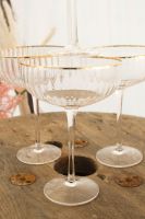 Champagnerschale, Goldrand, Hochzeit, 8er Set, 12,00 € **mieten** Niedersachsen - Vechta Vorschau