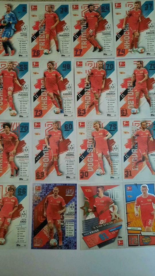 Match Attax Bundesliga 21/22 1. FC Union Berlin in Oberhausen a.d. Donau