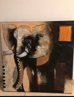 Bild Leinwandbild Elefant 60x60 Nordrhein-Westfalen - Langenfeld Vorschau