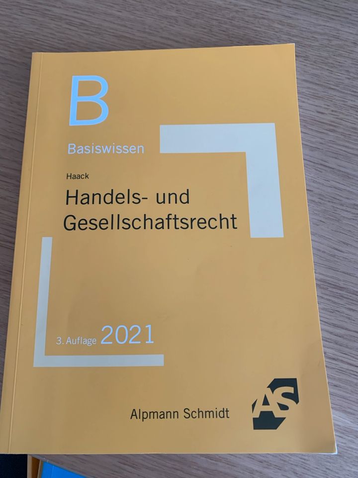 Basiswissen Handels- und Gesellschaftsrecht 3. Auflage 2021 in Neu Ulm