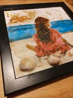 3D-gedrucktes Wandbild „Mädchen am Strand“ mit Rahmen, 22x22 cm Kiel - Kiel - Damperhof Vorschau