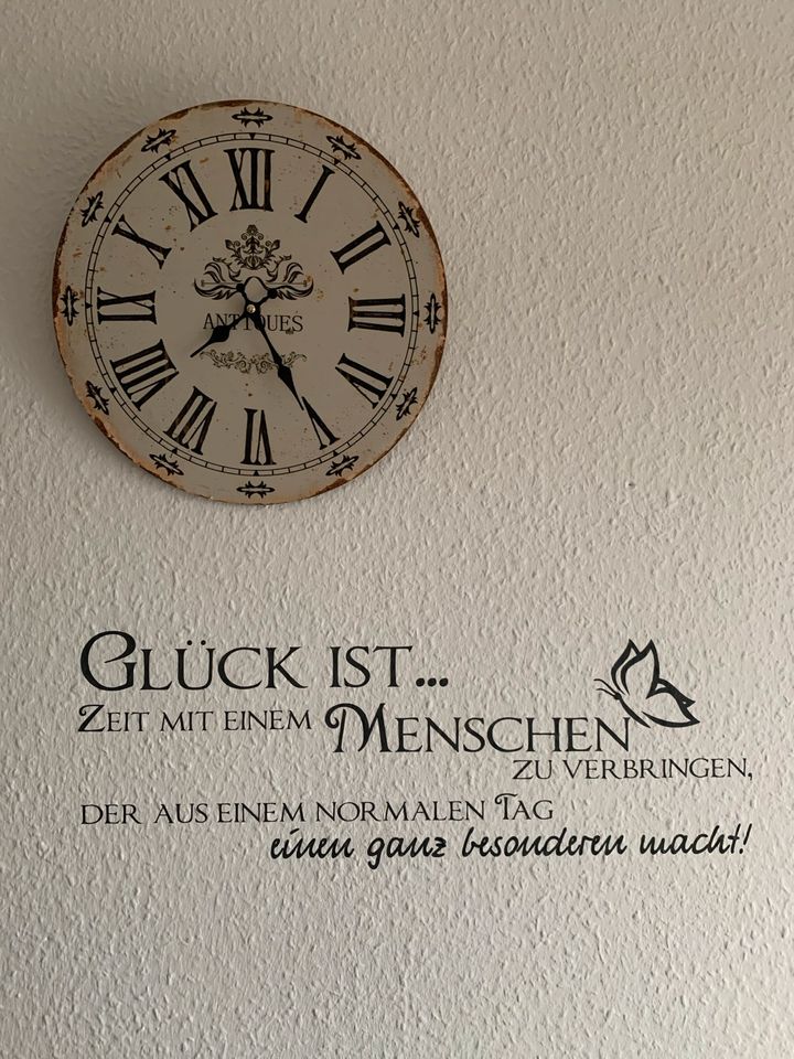 Clayre & Eef Wanduhr Küchen Wohnzimmer Wand Uhr Neu in Herzogenrath