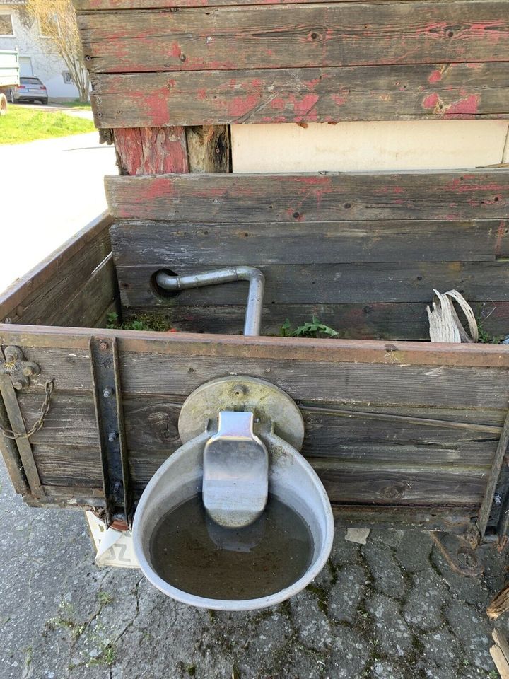 Wasserfass Anhänger Traktor Wasserwagen IBC 1000l Tränke Edelst in Bubach