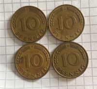 10 Pfennig “BRD” Jahr 1950 Prägung F, J, G, D Baden-Württemberg - Tannhausen Vorschau