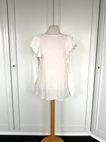 H&M Bluse Gr. S 36 weiß Creme elfenbein Langarm Rüschen chic Niedersachsen - Apen Vorschau