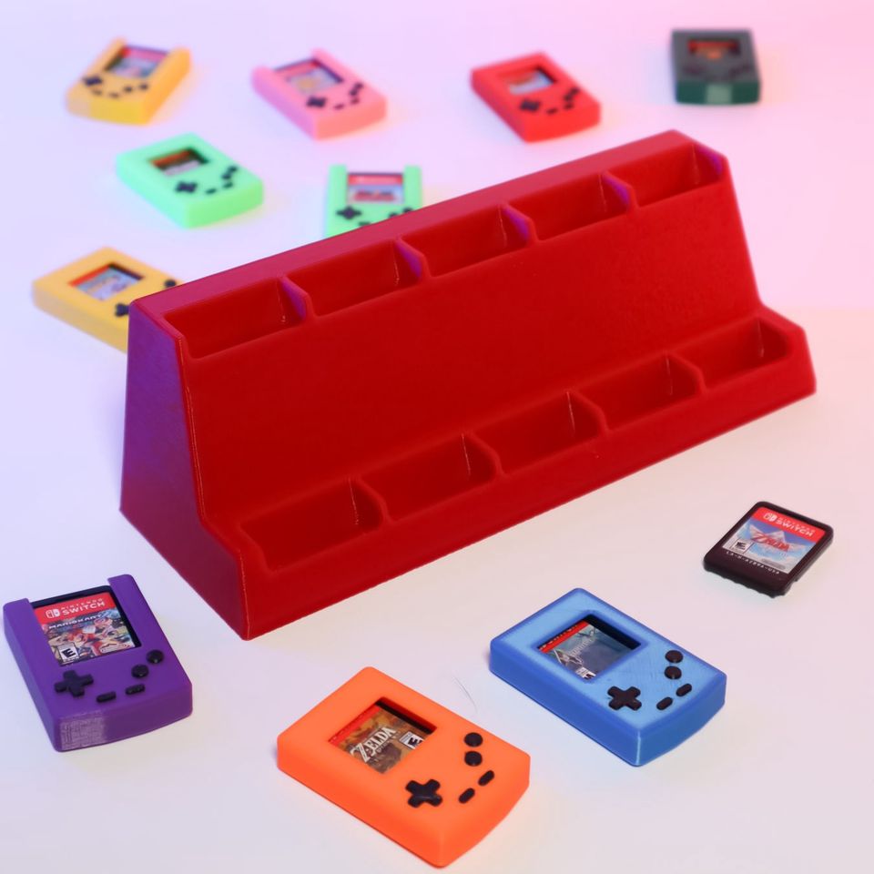 Mini Gameboy Case: stilvolle Aufbewahrung Nintendo Switch Spiele in Swisttal