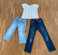 Jeans gefüttert und 3/4 lang & T-Shirt Gr. 116 Schwerin - Neumühle- Sacktannen Vorschau