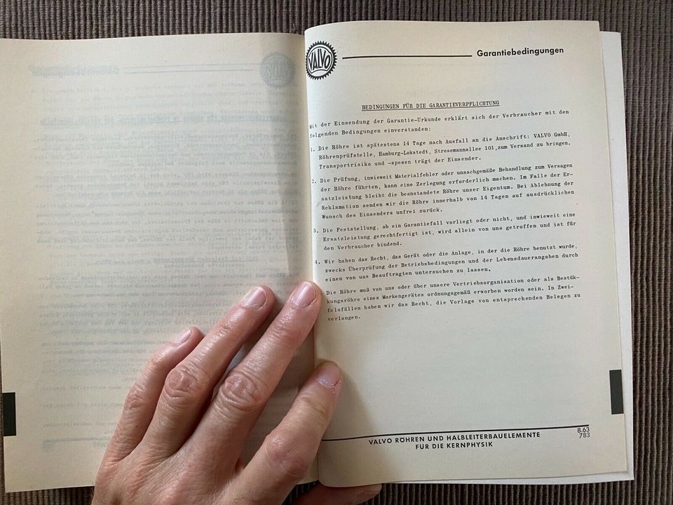 Valvo-Handbuch 1969-70 Röhren Halbleiterbauelemente Kernphysik in Bremen