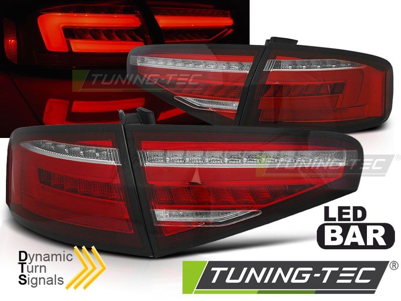 Tuning-Tec LED Lightbar Rückleuchten für Audi A4 B8 12-15 Rot/Wei in Viersen