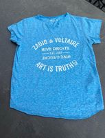 Zadig & Voltaire Tshirt blau-meliert Gr. 12/ 152 Düsseldorf - Kalkum Vorschau