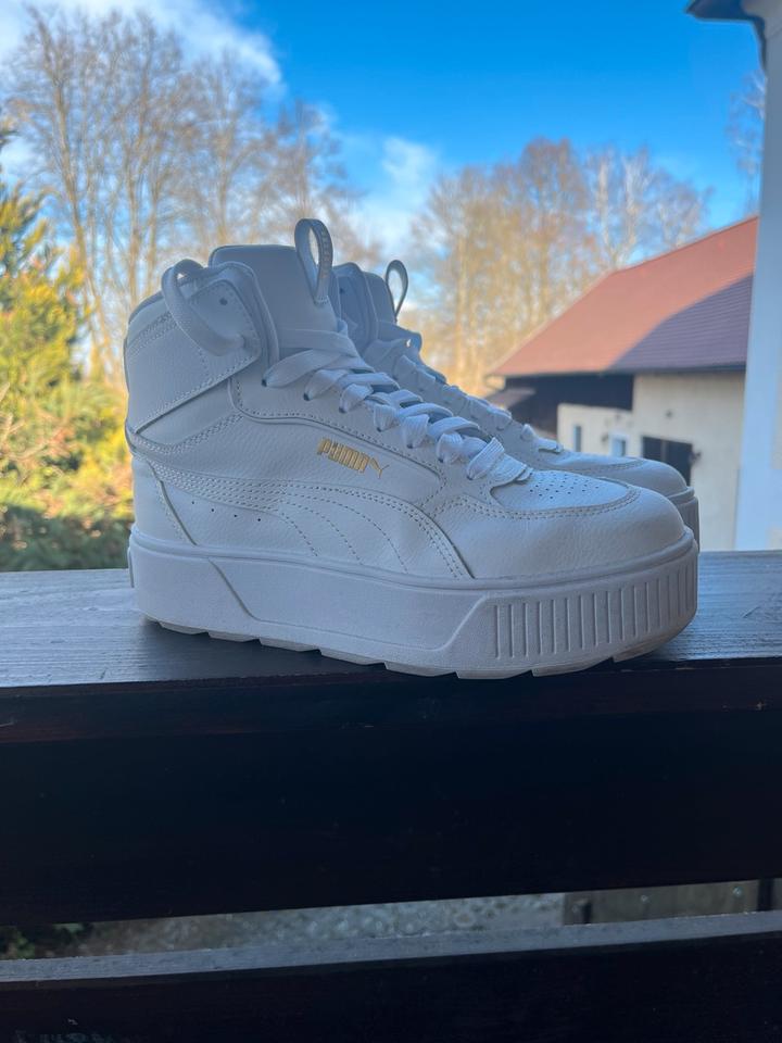 Puma Plateau Sneaker Karmen Rebelle Mid Weiß Gr. 38,  7,5 in Weßling