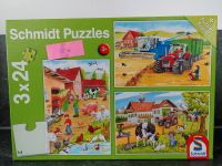 Schmidt Puzzle 3x24 auf dem Bauernhof, ab 3 Jahre Leipzig - Schönefeld-Abtnaundorf Vorschau