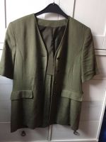 grüner kurzärmeliger Blazer, Leinen, Vintage, Größe 38 Thüringen - Jena Vorschau