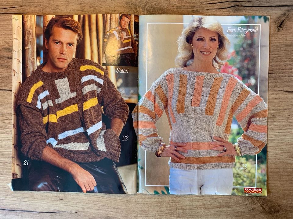 Magazin Fashion Family Stricken 1985 80er Dallas Star Vintage alt in Hindelang